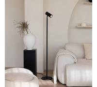 GOOD & MOJO Floor lamp Java, black, 141 cm, bamboo, GU10