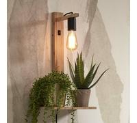 GOOD & MOJO Flores wall light with a shelf natural