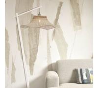 GOOD & MOJO Ibiza floor lamp Ø65cm white/natural