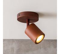 GOOD & MOJO Java ceiling spotlight, 1-bulb, brown, bamboo