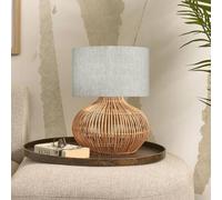 GOOD & MOJO Kalahari table lamp 32cm linen light-coloured