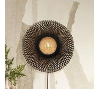 GOOD & MOJO Kalimantan wall, black/natural, Ø 44cm