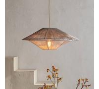 GOOD & MOJO Lumbini hanging light, Ø50 cm, light grey, paper cord