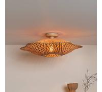 GOOD & MOJO Madura ceiling light, Ø 60 cm, brown, bamboo E27