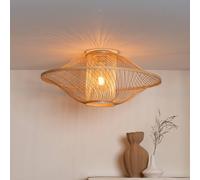 GOOD & MOJO Maui ceiling lamp, natural, Ø 70 cm, bamboo, E27