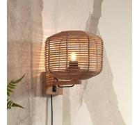 GOOD & MOJO Tanami wall lamp plug 25x20 cm natural