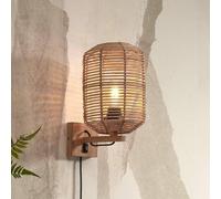 GOOD & MOJO Tanami wall light, 18 x 25 cm, natural
