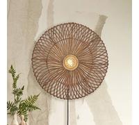 GOOD & MOJO Zanzibar wall light, Ø 55 cm, natural