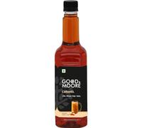 GOOD&MOORE Caramel Syrup 750ml | Premium Concentrated Mixer for Coffee, Milkshakes, Frappe, Pancakes, Cold Coffee & More | Ready to Mix Beverage Syrup