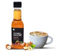 GOOD&MOORE Roasted Hazelnut Syrup | Premium Concentrated Syrup for Coffee, Milkshake, Frappe, Cold Coffee, Pancakes & More | Ready to Mix | 250ml Bottle