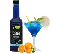 GOOD&MOORE Sugar-free Blue Island Syrup 750ml | Blue Curacao Flavor | Flavoring Syrup | Sugar Free Syrup, Zero Calorie, Keto Friendly, Diabetic friendly, No artificial Color, No Artificial Flavor |