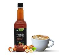 GOOD&MOORE Sugar-Free Roasted Hazelnut Syrup | Premium Concentrated Syrup for Coffee, Milkshake, Frappe, Cold Coffee, Pancakes & More | Ready to Mix | 750ml