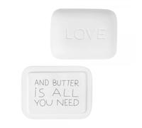Good Morning Butter Dish "Love"