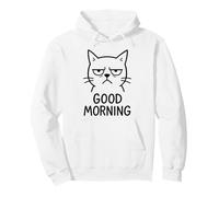 Good Morning Cat Grumpy Pullover Hoodie
