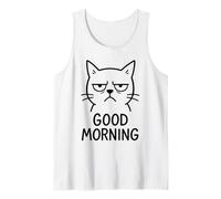 Good Morning Cat Grumpy Tank Top