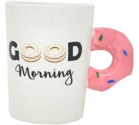 Good Morning Donut Mug Coffee Tea Hot Drinks Cup Xmas Gift Kitchen 3D Handle
