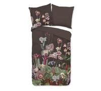 Good Morning Renforcé Phoebe Bed Linen Set, Brown, Size 135 x 200 + 80 x 80 cm