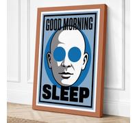 Good Morning Sleep Canvas Wall Art Print 18x12 Inch