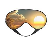 Good Morning Sleep Mask Night's Sleep Soft Eye Mask Adjustable Strap Works Nap Position Sleeping Aid