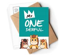 Good Mr Crown Art Deco Fashion Postcards Envelopes Cards Mailing Year Horse