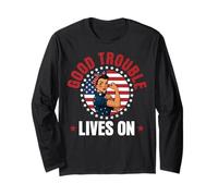Good Necessary Trouble Lives On America Flag Women Protest Long Sleeve T-Shirt