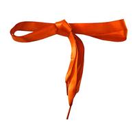 Good.news 2cm Wide of Flat Satin Shoelaces Ribbon Shoe Lace 55Inch Orange