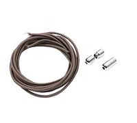 Good.news Creative Lazy Laces Buckle Free from Tie No Tie Needed Elastic Shoelaces Personality Round Stretch Strings Grey