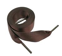 Good.news Flat Satin Shoelaces Ribbon Shoe Lace 2cm Wide (100cm/39Inch, Brown)