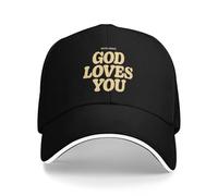 Good News God Loves You White Custom Baseball Caps for Mens Adult Male Beach Dad Hat Snapback Cap Cotton,for All Seasons