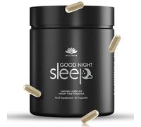 Good Night Sleep - Natural Sleep Aid - 90 Capsules | Ashwagandha KSM 66, Magnesium, Bacopa, L-Theanine, Phosphatidylserine, Zinc & Vitamin B6 for Sleep Aid & Calm - Vegan, Made in UK by Hellenia