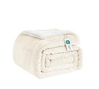 Good Nite Bed Throw Blanket 150x200cm Sherpa Flannel Fleece Fluffy | Reversible & Wrinkle-resistant, Works for Outdoor Activities, Sofa Leisure and Study-Room Office