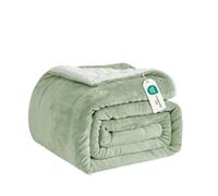Good Nite Bed Throw Blanket 150x200cm Sherpa Flannel Fleece Fluffy | Reversible & Wrinkle-resistant, Works for Outdoor Activities, Sofa Leisure and Study-Room Office