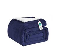Good Nite Bed Throw Blanket 150x200cm Sherpa Flannel Fleece Fluffy | Reversible & Wrinkle-resistant, Works for Outdoor Activities, Sofa Leisure and Study-Room Office