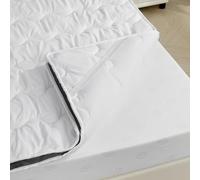 Good Nite Double Mattress Topper Polyester HollowFiber with Elasticated Corner Straps Mattress Cover Pad 6cm Thick (135 x 190 x 6cm)