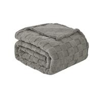 Good Nite Throw Blanket Flannel Fluffy Blanket Versatile Soft Blanket for bed Sofas Couch Bedroom and Offices (Grey 200x150 cm)