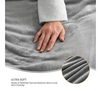 Good Nite Luxury Reversible Flannel Throw Blanket, 300Gsm Soft Warm & Washable, 150X200Cm, Grey