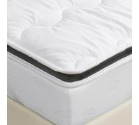 Good Nite Mattress Topper Single Mattress Cover Pad Polyester HollowFiber with Mesh Side Breathable 6 cm Thick (90 x 190 x 6cm)