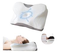 Good Nite Memory Foam Orthopedic Pillow Groove Cervical Pillow Ergonomic Neck Support Pillow for Neck and Shoulder Pain (Firm Support, 60 * 40 * 12/10 cm)