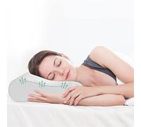 Good Nite Memory Foam Pillow Neck Support Pillows Orthopaedic Cervical Soft Deep Sleep for Side Sleepers and Back with Washable Cover 65 x 35 cm, Firm Support, White