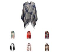 Good Nite Scarf Women Winter Gray Scarves Shawls Scarves Wraps Ladies Christmas Gifts Long Soft Warm Tartan Scarf Wool Spinning Tassel Long Stole for Women Men