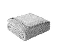 Good Nite Throw Blanket 130x150 cm Fleece Blanket Versatile Soft Flannel Warm Fluffy Blanket for Bedroom Office and Living Spaces (Gray)