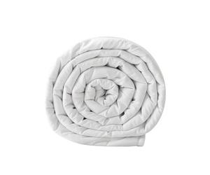 Good Nite Single Duvet 4.5 Tog Summer Duvet Single Bed White Quilt Polyester Soft & Lightweight and Machine Washable with Corner Ties (Single 135×200cm)