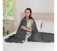 Good Nite Weighted Blanket Stress Relief Wellbeing Blanket Sensory Calming Relaxing Blanket for Adult (Grey, 8kg, 150x200cm)