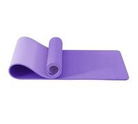 Good Nite Yoga Mat Exercise Mats Workout Pilates Fitness Mat for Women Men Non-Slip Thick 10mm High Density Gymnastics Mats with Carry Strap Tpe 183 x 61 x 1cm (Dark Purple/Light Purple)