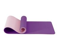 Good Nite Yoga Mat Exercise Mats Workout Pilates Fitness Mat for Women Men Non-Slip Thick 10mm High Density Gymnastics Mats with Carry Strap Tpe 183 x 61 x 1cm (Purple/Pink)
