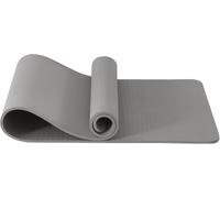 Good Nite Yoga Mat Exercise Mats Workout Pilates Fitness Mat for Women Men Non-Slip Thick 10mm High Density Gymnastics Mats with Carry Strap Tpe 183 x 61 x 1cm (Green/Black) Grey