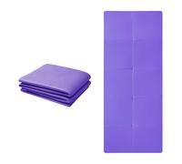 Good Nite Yoga Mat TPE Foldable Portable Non Slip Exercise Fitness Gym Pilates Sport Travel Mat for Women Men 183 x 61 x 0.6 cm (Purple)