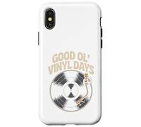 Good Ol’ Vinyl Days Retro Record Music Lover Design Case for iPhone X/XS