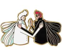 Good Omens Aziraphale Crowley Wings Angel Demon Coffee Mugs Ineffable TV Show 1.6" Enamel Pin Badge
