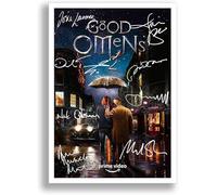 Good Omens Cast Signed Autograph A4 Poster Photo Print Prime TV Show Series Season Framed DVD Boxset Memorabilia Gift (Season 2, A3 Print (Unframed))